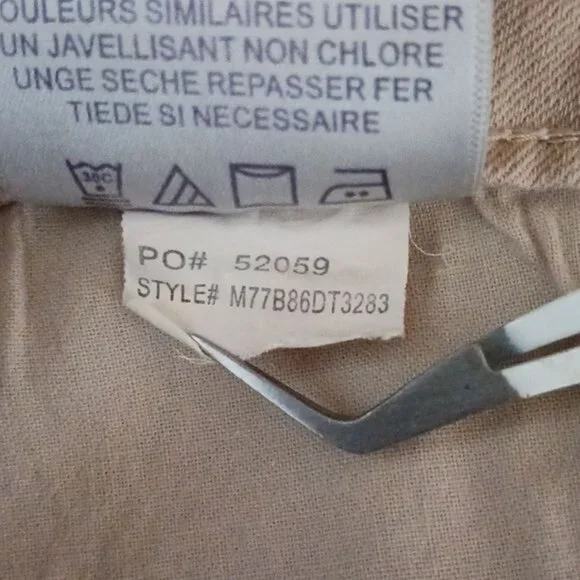 NYDJ Womens Light Tan Crop Jeans, Denim Pants, Size 4 - Picture 13 of 13